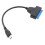 1Type-C 3.0 Câble Noir Plug & Play Pour Dur 2,5'' 5