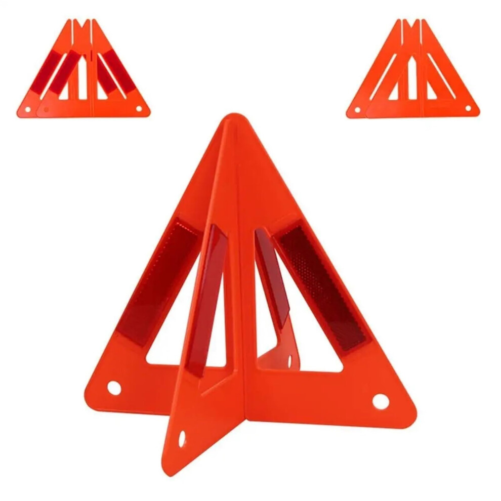3Pcs Foldable Reflective Emergency Warning Triangle Set For Visibility Car Safety 9001264151843