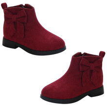 1 Paar Kurzstiefel Halbstiefel Mit Schleife Für Herbst Winter