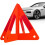 3pcs Emergency Warning Triangle Set Reflective Foldable  Visibility Roadside Safety for Car 2