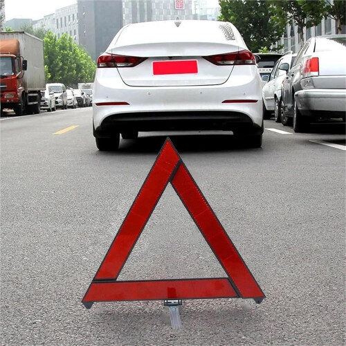 3pcs Warning Triangle Set  Visibility Foldable Emergency Car Safety Reflector for Roadside 2