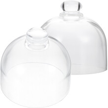 2Stk Transparente Glasabdeckung Für Kuchen Und Dessert