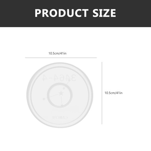 12St Herbruikbare Silicone Mal Voor Ronde Epoxy Onderzetters 1