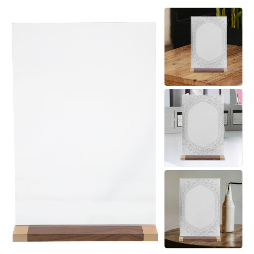 Tabletop Sign Holder Duidelijk Display Acryl Staander Thuis 2