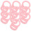 10St Soft Schnullerkettenhalter Mit Adapterringen 1