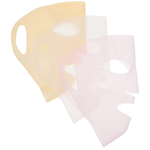 3St Wiederverwendbare Silikon Gesichtsmasken Abdeckungen