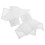 Afhankelijke Valse Manchetten Elastische Ruches Wit 10