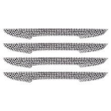 4St Anti-Kras Bling Deurhandvatbeschermers Voor Auto's Wit PVC Decor