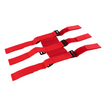 Houderset voor voertuigmontage met band en vervangstukken (rood)