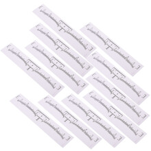 100 Wegwerp Wenkbrauw Linialen Sjablonen Make-up Tools Wit