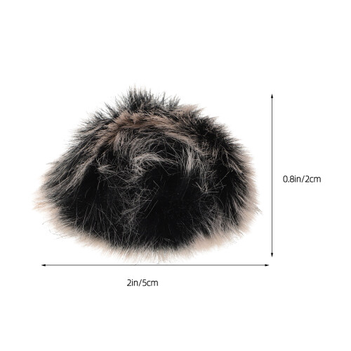 5 Stuks Microfoon Winddichte Pluizige Hoes Voor Stemversterker Mic 1