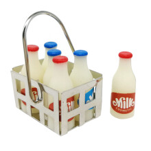 1 Set Mini Zubehör Simulationsküche Kleine Milchflaschen