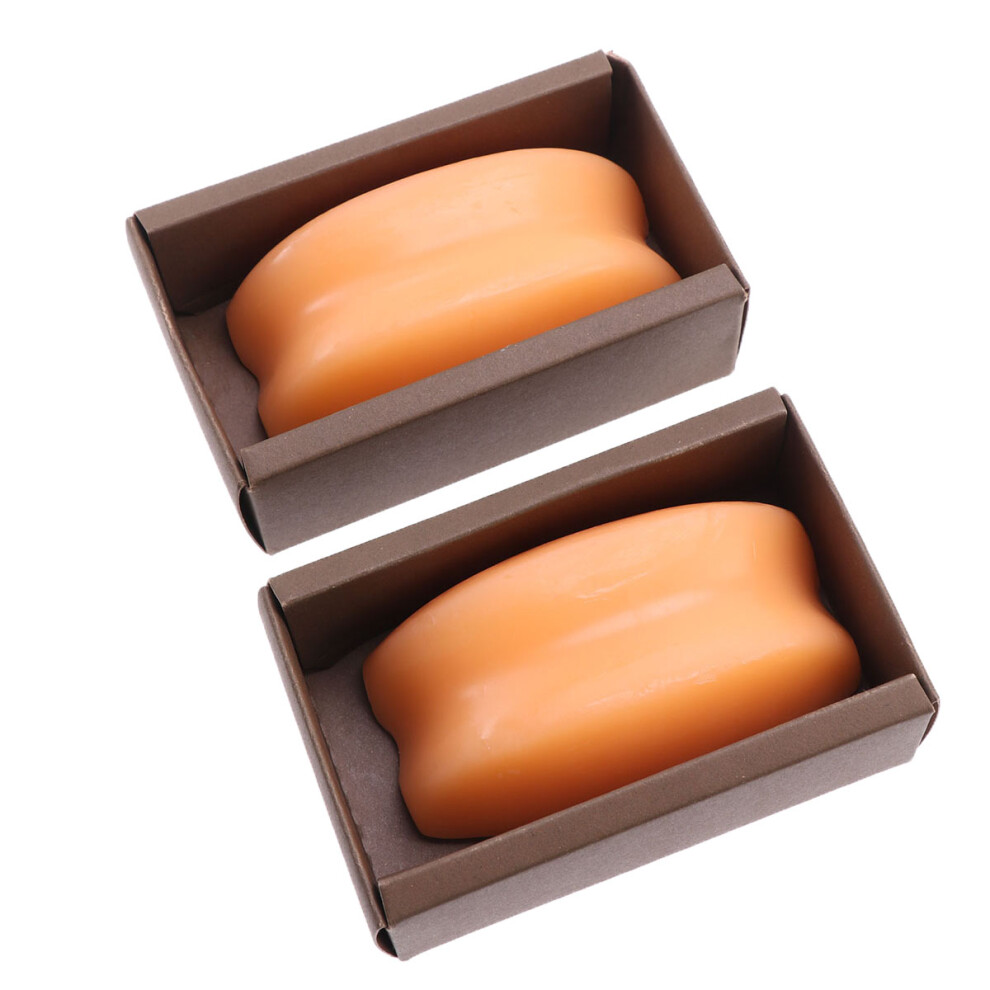 2Szt MydłO Papaja JasniąCe Naturalne Antywiekowe Do Twarzy I CiałA-image