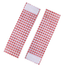 30St Elegant Napkin Ring Mit 8 Reihen Strass Für Hochzeit Party Rot