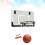 1pc No Punching Hanging Basketball Board Mini Backboard Black 6