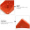 1Pc Red Plastic Iron Livestock Feeder Box for Sheep Cattle Feeding 11