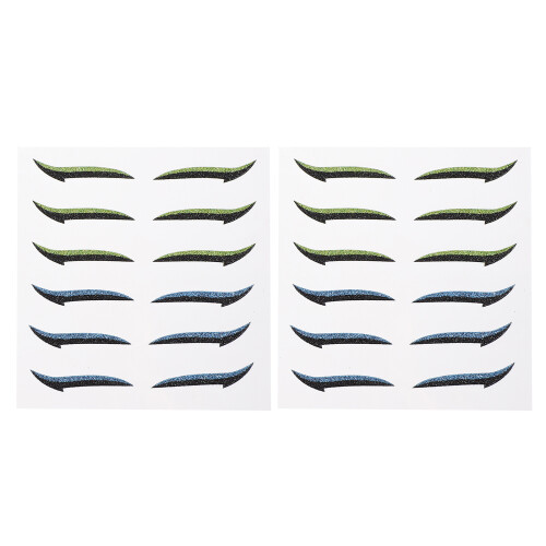 12 Stickers Réutilisables Pour Eye-Liner Double Paupière 1