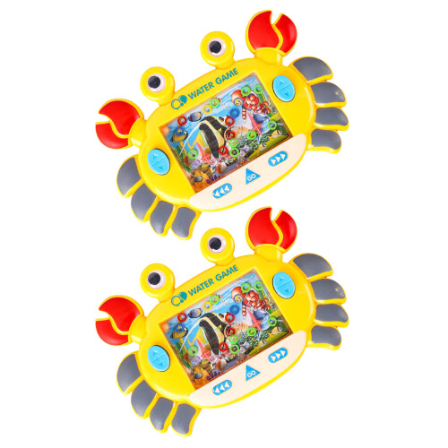 2pcs handheld crab water ring game toys for play
