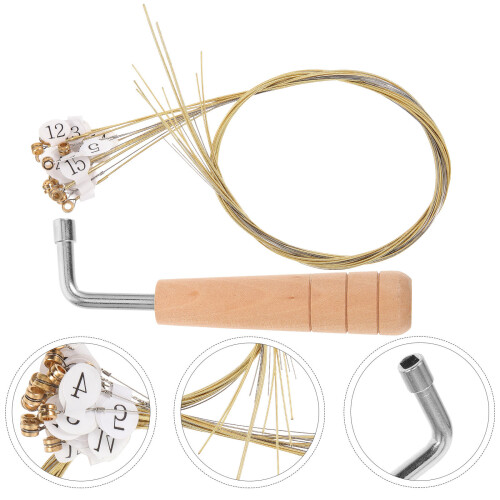 1 Set Cordes De En Avec Clé D'Accordage 2