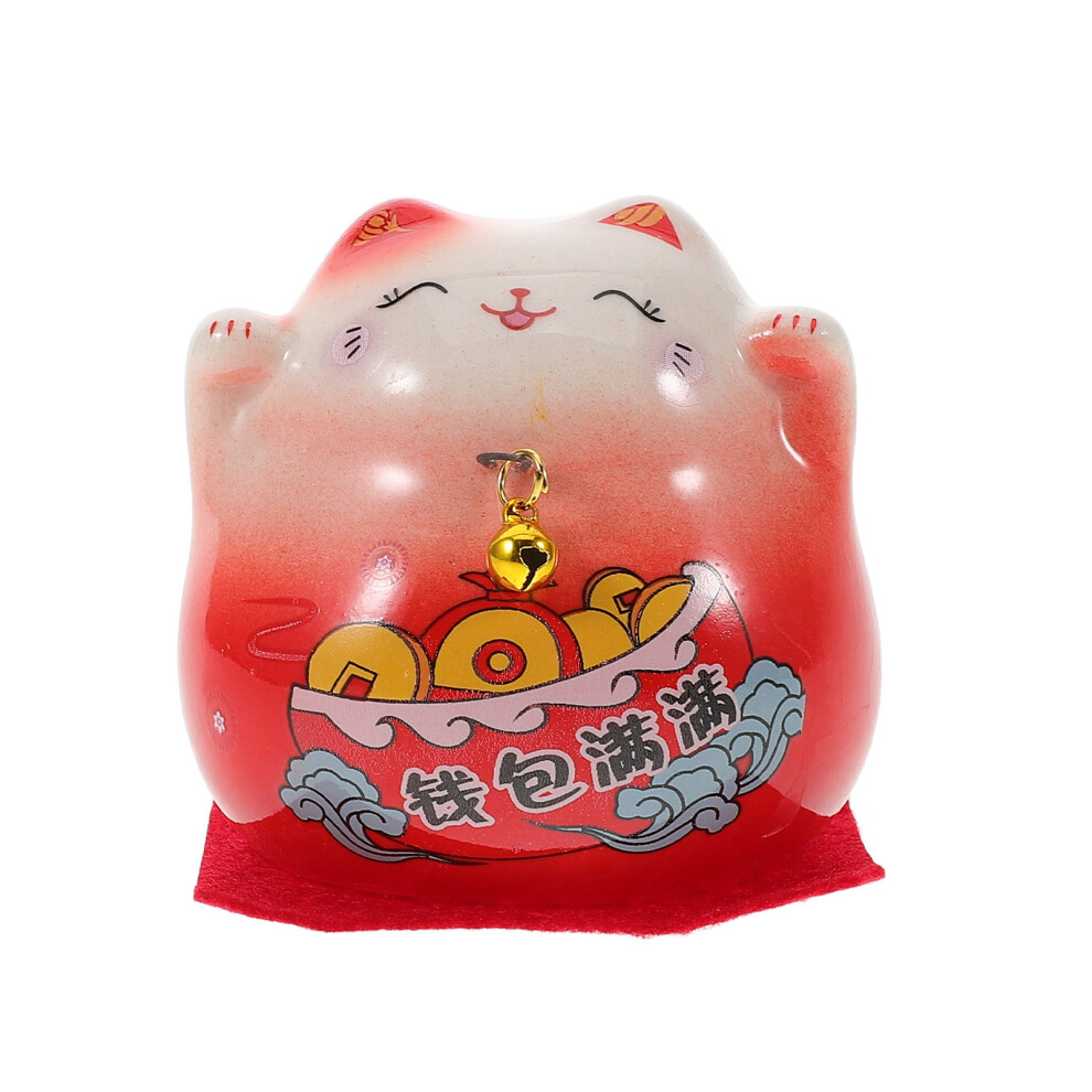 Figurka Fortuna Azjatycki Maneki Neko Ceramiczna Na I Dom-image