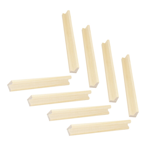 8Pcs Wooden Domino Holder Tray Multi-Function Display Stand