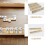 8Pcs Wooden Domino Holder Tray Multi-Function Display Stand 8