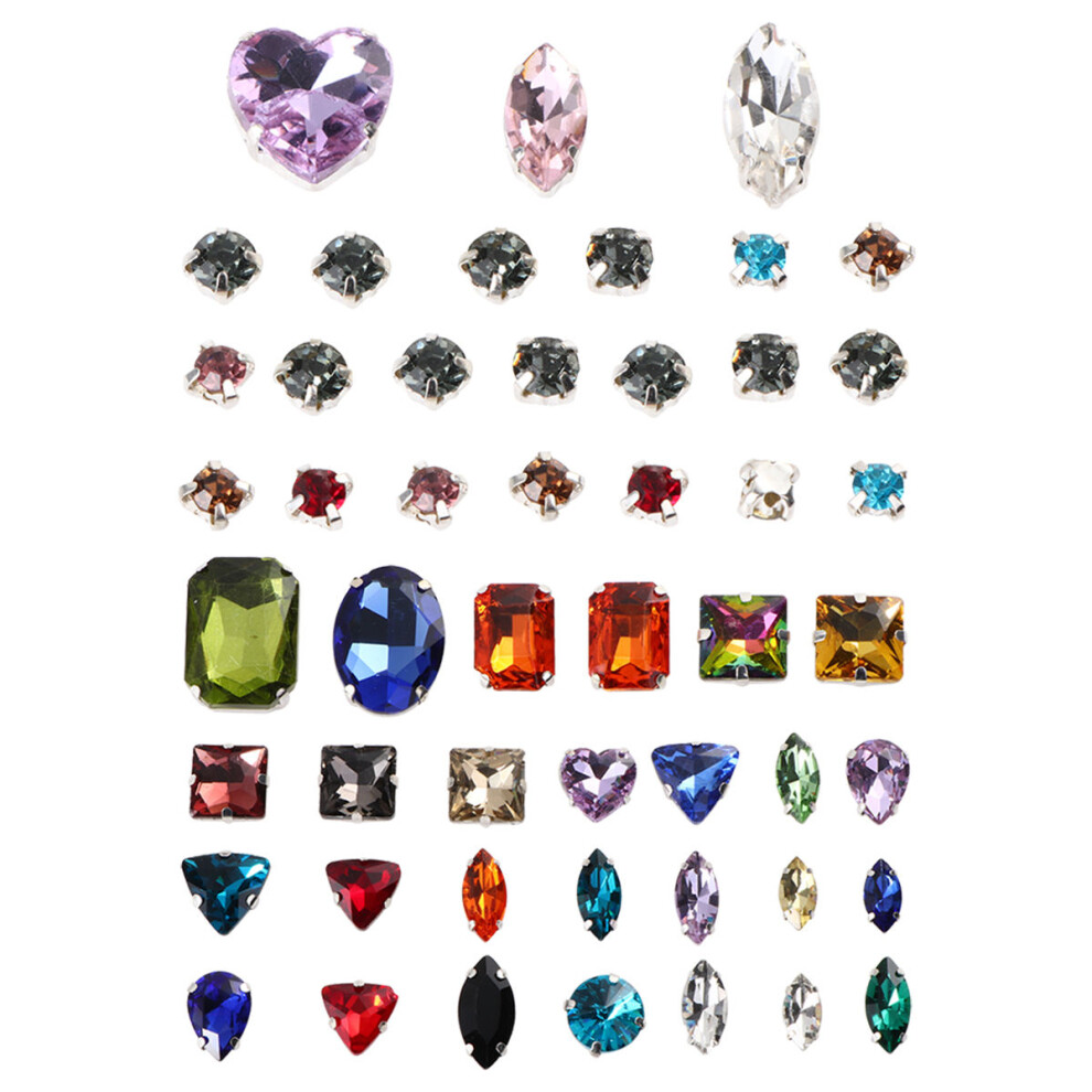 50 . KryształOwych Kamieni W KształCie łApy Z Srebrną Podstawą-image