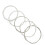 5Pcs Oud Strings Nylon White Silver-Plated Copper Tone 5