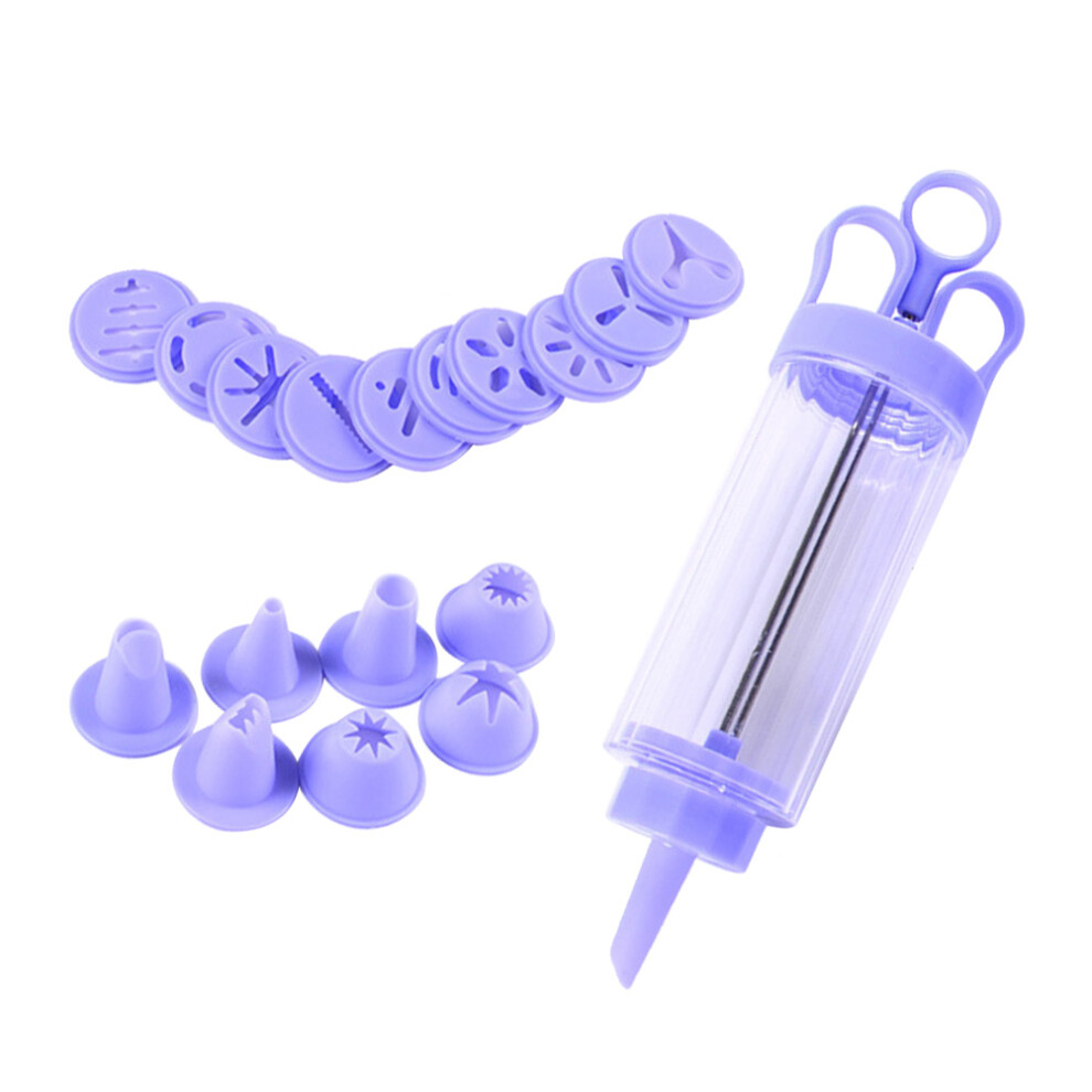 Cookie Press Kit Plastikowy Z 10 Dyszami I 8 Nasadkami Do Polewy-image