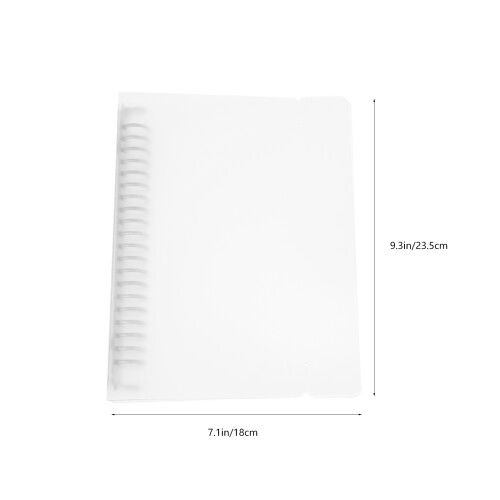 Loose Leaf Binder Cover Refillable Translucent Notebook Shell Planner 1