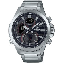 Casio Edifice Ecb-30d-1aef Men's Watch - Black Dial, Stainless Steel Band