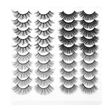 20Paare Komfortable Falsche Wimpern Für Natürliches Make-Up