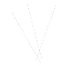 3Pcs Silver Beading Needles Stainless Steel Embroidery DIY Tool Set