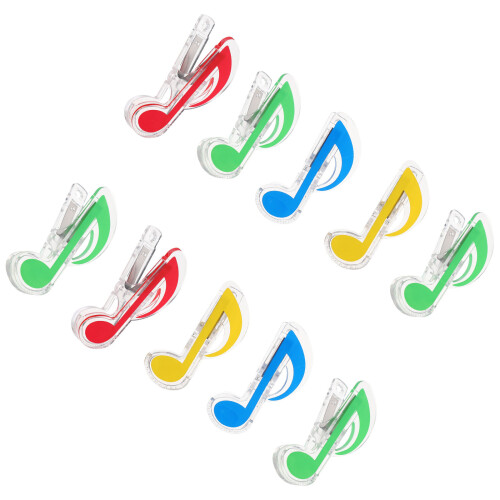 10 Pezzi Fermacarte A Note Musicali Per Spartiti E Libri