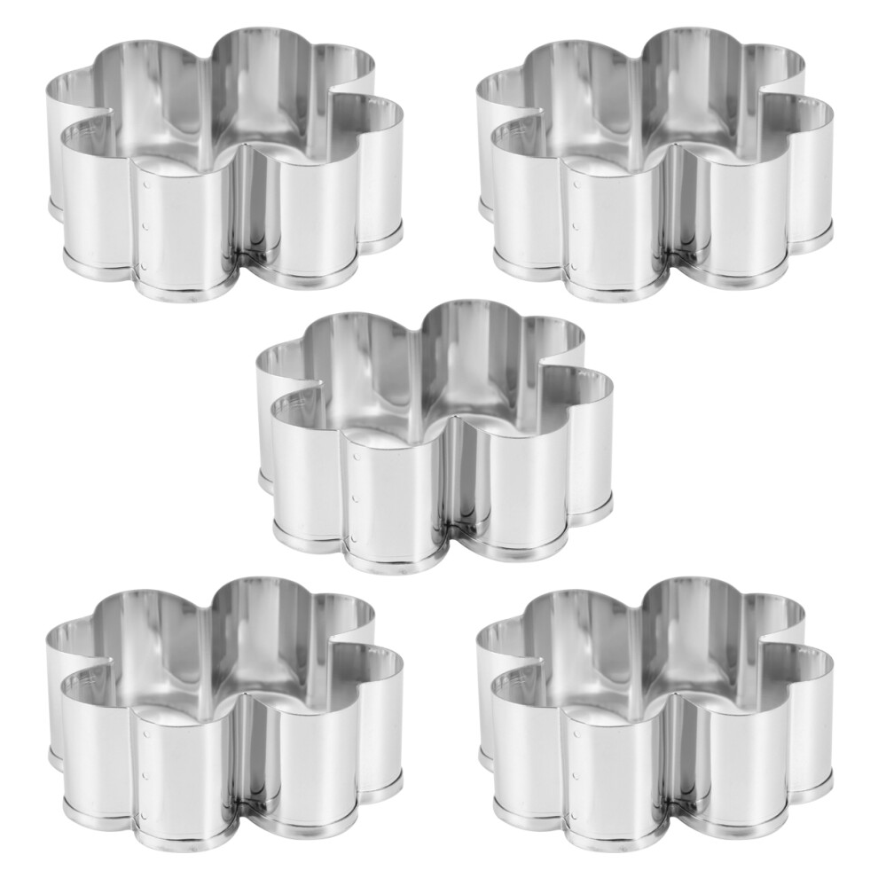 Pięć Czworolistnych Form Do Ciastek Stali Nierdzewnej Na Dom-image