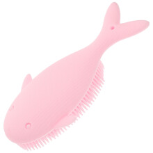 Brosse Silicone Bébé Rose Exfoliante Massage Doux