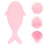 Brosse Silicone Bébé Rose Exfoliante Massage Doux 4