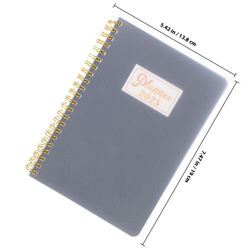 Agenda Compact Noir Avec Spirale Pour Élèves 1