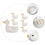 1 Set Keramikform Essstäbchenhalter Japanisch Weiß 10