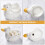 1 Set Keramikform Essstäbchenhalter Japanisch Weiß 8