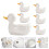 1 Set Keramikform Essstäbchenhalter Japanisch Weiß 3