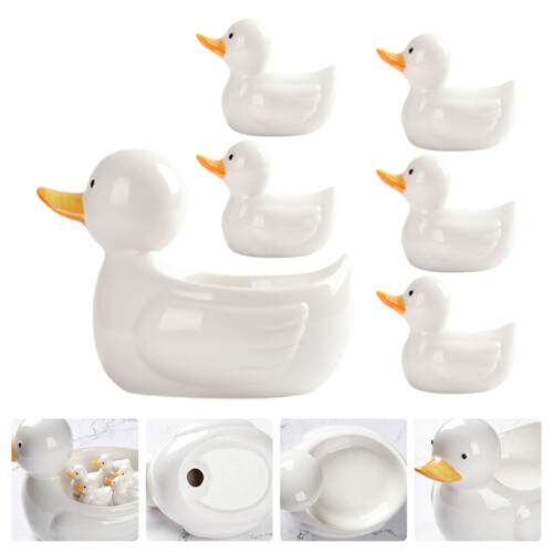 1 Set Keramikform Essstäbchenhalter Japanisch Weiß 2