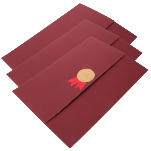 3 Drievoudige Eerbetuiging Vouwbaar Certificaat Envelop Houder 2