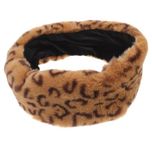 Künstliches Fell Stirnband Elastisch Leopardenmuster Für Damen