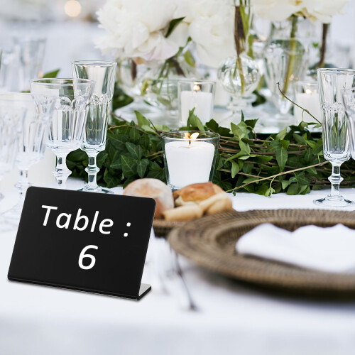10 Pcs Standing Sign Acrylic Buffet Tent 2