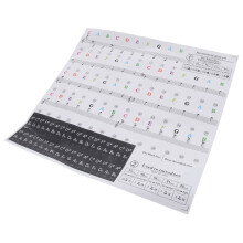 1 Vel Ergonomisch Midi Muzikaal Papieren Piano Toetsenbord Labels