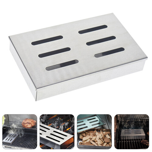 Stainless Steel Bbq Rookbox Spaanders Rookbox Grillaccessoires 2
