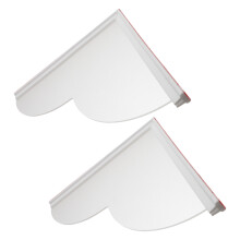 2 Duschspritzschutz Für Kinder 24,00x24,00x1,50 Cm