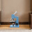 2 Piezas Microscopio Miniatura Plástico 1:12 Azul Para Escena 5