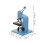 2 Piezas Microscopio Miniatura Plástico 1:12 Azul Para Escena 3